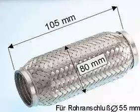 Eberspächer 99.007.79 - Flex Hose, exhaust system car-mod.net