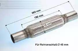 Eberspächer 99.102.79 - Flex Hose, exhaust system car-mod.net