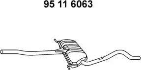 Eberspächer 95 11 6063 - Middle Silencer car-mod.net