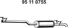 Eberspächer 95 11 0755 - Middle Silencer car-mod.net