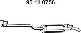 Eberspächer 95 11 0756 - Middle Silencer car-mod.net