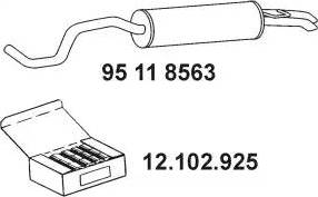 Eberspächer 95 11 8563 - End Silencer car-mod.net