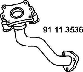 Eberspächer 91 11 3536 - Exhaust Pipe car-mod.net