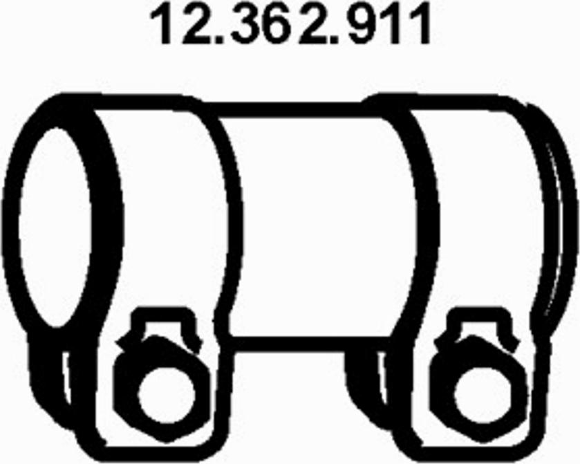 Eberspächer 12.362.911 - Pipe Connector, exhaust system car-mod.net