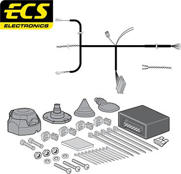 ECS BW02707MU - Electric Kit, towbar car-mod.net