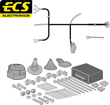 ECS BW02713MU - Electric Kit, towbar car-mod.net