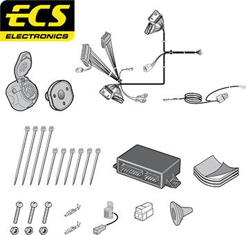 ECS JG001DHU - Electric Kit, towbar car-mod.net