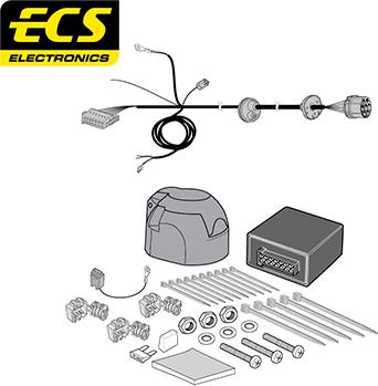 ECS MB09707U - Electric Kit, towbar car-mod.net