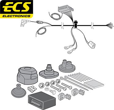 ECS OP052D1U - Electric Kit, towbar car-mod.net