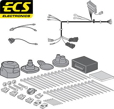 ECS SK018D1U - Electric Kit, towbar car-mod.net
