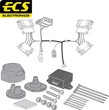 ECS VW005BEU - Electric Kit, towbar car-mod.net