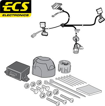 ECS VW039FEU - Electric Kit, towbar car-mod.net