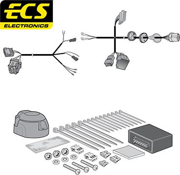 ECS VW19013MU - Electric Kit, towbar car-mod.net