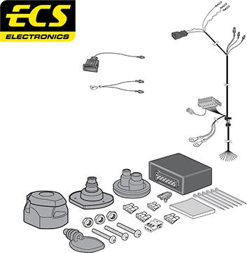 ECS VW104D1U - Electric Kit, towbar car-mod.net