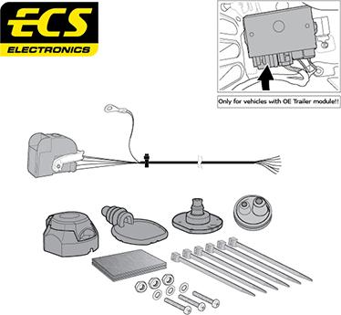 ECS VW26807MU - Electric Kit, towbar car-mod.net