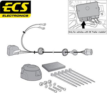 ECS VW26813MU - Electric Kit, towbar car-mod.net