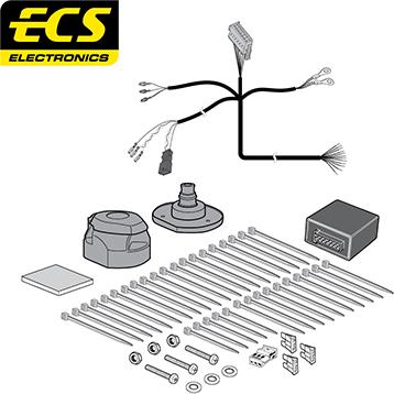 ECS VW20013U - Electric Kit, towbar car-mod.net