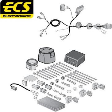 ECS VW21413MU - Electric Kit, towbar car-mod.net