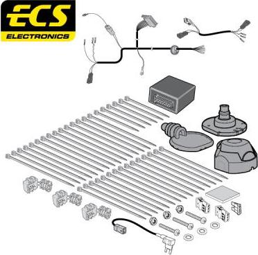 ECS VW28107MU - Electric Kit, towbar car-mod.net
