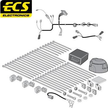 ECS VW28113MU - Electric Kit, towbar car-mod.net