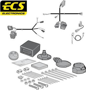 ECS VW28707MU - Electric Kit, towbar car-mod.net