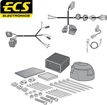 ECS VW28713MU - Electric Kit, towbar car-mod.net