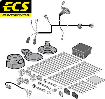 ECS VW27207U - Electric Kit, towbar car-mod.net