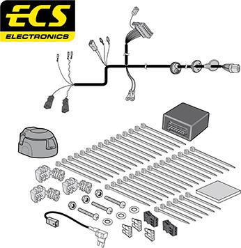 ECS VW27213U - Electric Kit, towbar car-mod.net
