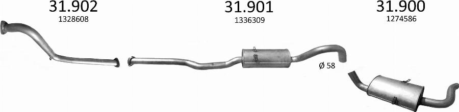 Edex 30.74 - Exhaust Pipe car-mod.net