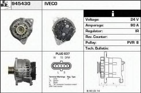 EDR 945430 - Alternator car-mod.net