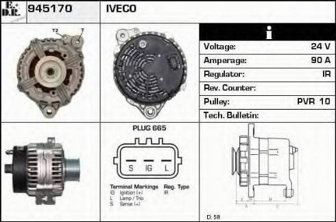 EDR 945170 - Alternator car-mod.net
