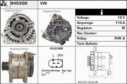 EDR 945300 - Alternator car-mod.net