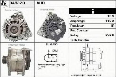 EDR 945320 - Alternator car-mod.net