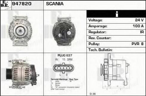 EDR 947820 - Alternator car-mod.net