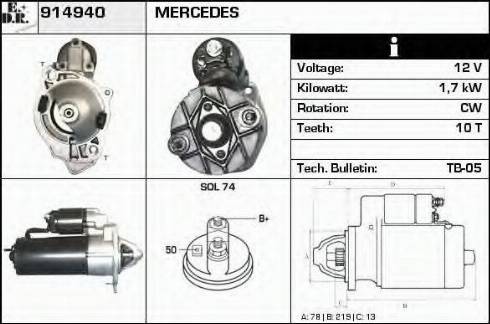 EDR 914940 - Starter car-mod.net