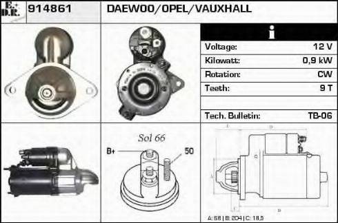EDR 914861 - Starter car-mod.net