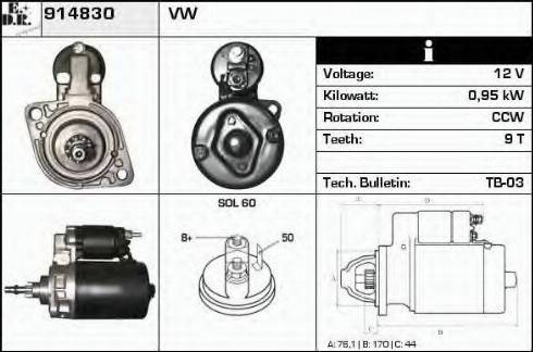 EDR 914830 - Starter car-mod.net