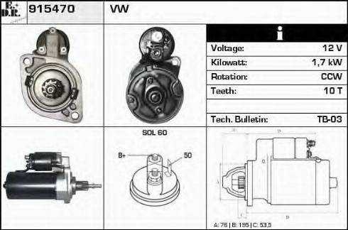 EDR 915470 - Starter car-mod.net