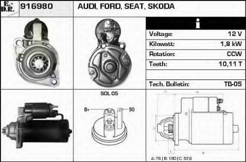 EDR 916980 - Starter car-mod.net