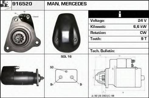 EDR 916520 - Starter car-mod.net