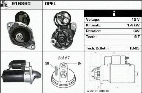 EDR 916860 - Starter car-mod.net