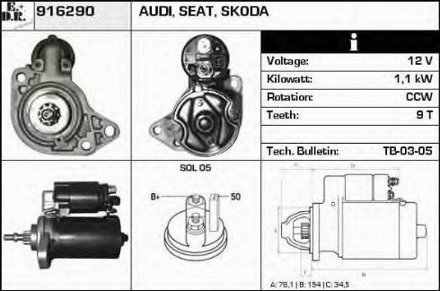 EDR 916290 - Starter car-mod.net