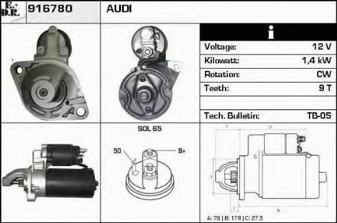 EDR 916780 - Starter car-mod.net