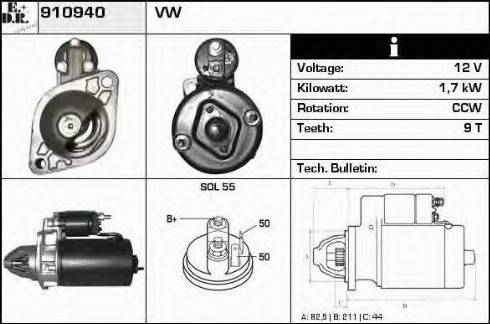 EDR 910940 - Starter car-mod.net