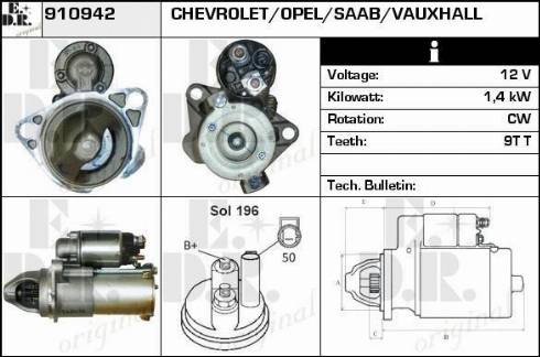 EDR 910942 - Starter car-mod.net