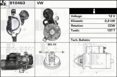 EDR 910463 - Starter car-mod.net