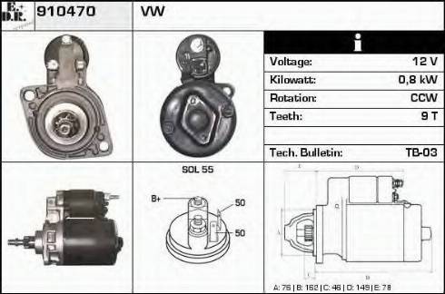 EDR 910470 - Starter car-mod.net