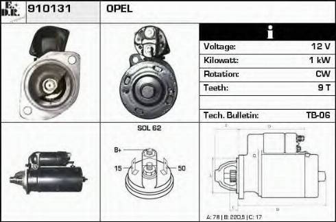 EDR 910131 - Starter car-mod.net