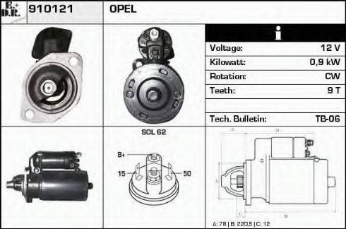 EDR 910121 - Starter car-mod.net