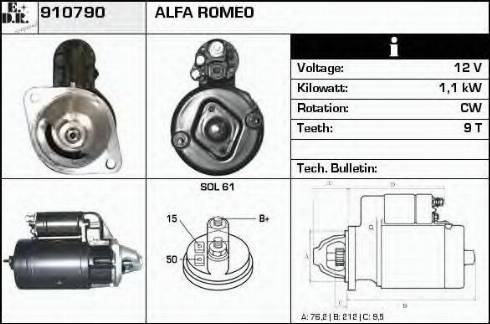 EDR 910790 - Starter car-mod.net